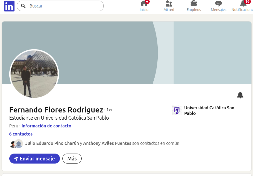 Previsualización de perfil de LinkedIn